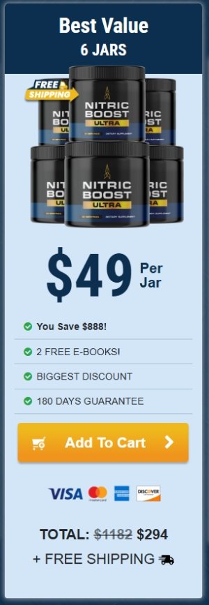 Nitric Boost Ultra - Buy 6 Bottles